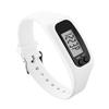 LED Pedometer Bracelet Walking Running Pedometer 12/24H Time Display Silicone Step Tracker Fitness Watch for Outdoor Sports