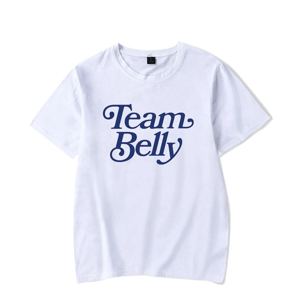 Футболка «Лето, я стала красивой», сезон 2023, футболка Team Belly, футболка с круглым вырезом и короткими рукавами, женская футболка унисекс, модная одежда унисекс