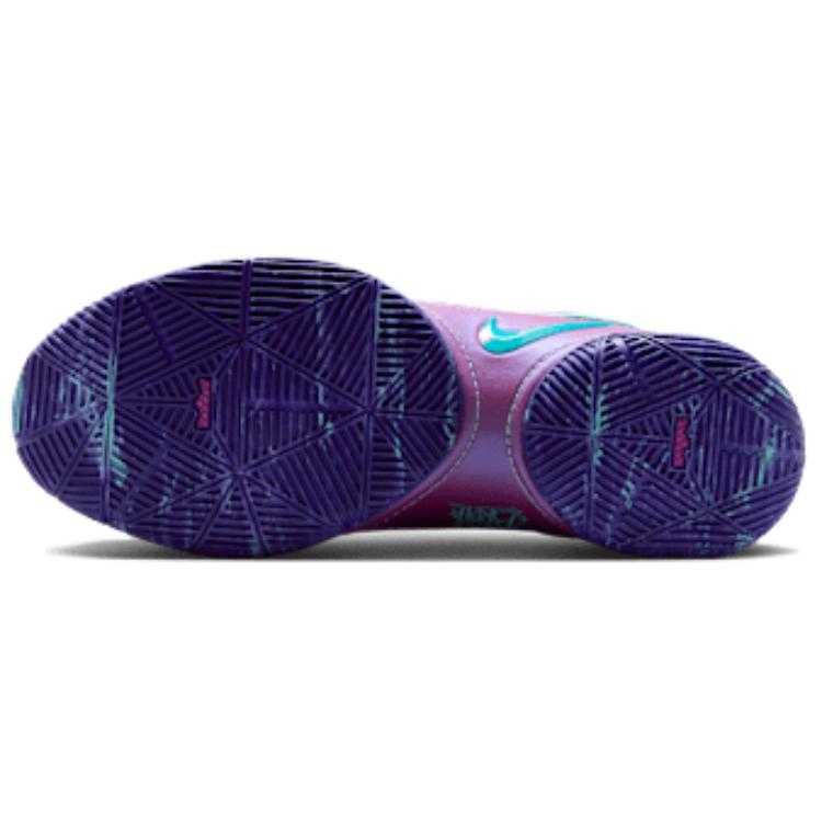 Nike LeBron 22 EP Удобные Модные Поддерживающие Баскетбольные Кроссовки Унисекс Фиолетовый Белый Зеленый HV8453-001