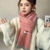 Warm Winter Wool Scarves Korean Style Women Cashmere Shawl Elegant Multicolor Knitted Scarf  Female