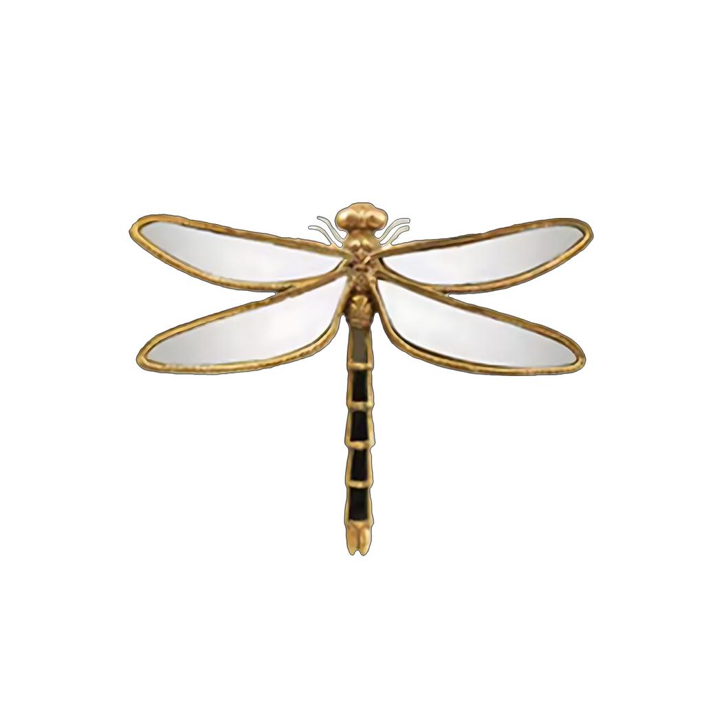 Retro Old Resin Mirror  Butterfly Wall Hanging Wall Background Wall Decoration Painting Mural Simulation Animal Light Luxury