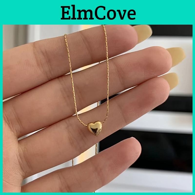 Cute Necklace Pendant In 1pc Shape With Shiny Surface Of Love Pendant Love Necklace Exquisite Brush Finish Retro Inspired Womens Jewelry Perfect