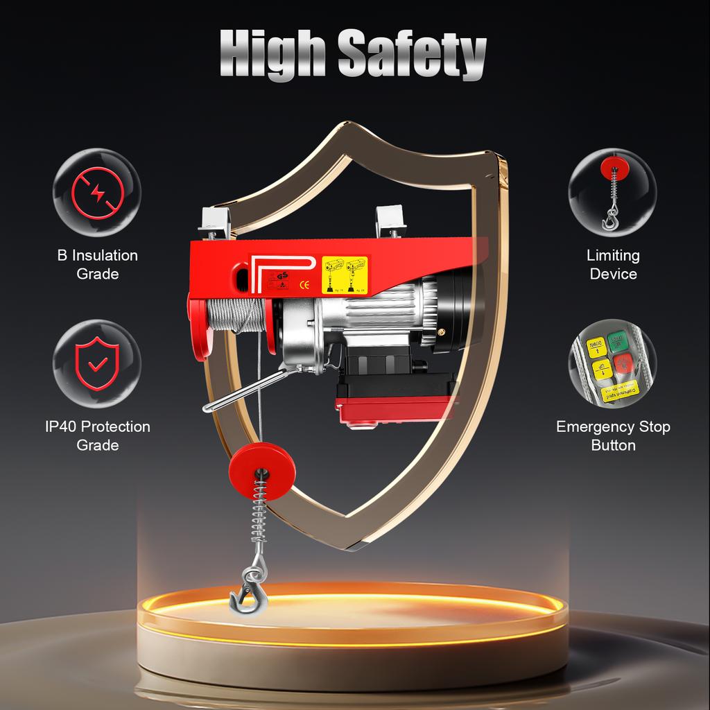 Электрическая таль с беспроводным пультом управления, Электрический подъемник, Электрическая таль для подъема на заводах, складах, в строительстве