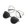 Cat Eye Flip on Sunglasses Women Anti Blue Light Glasses Frames Magnetic Clip Ladies Fashion Computer Eyeglasses