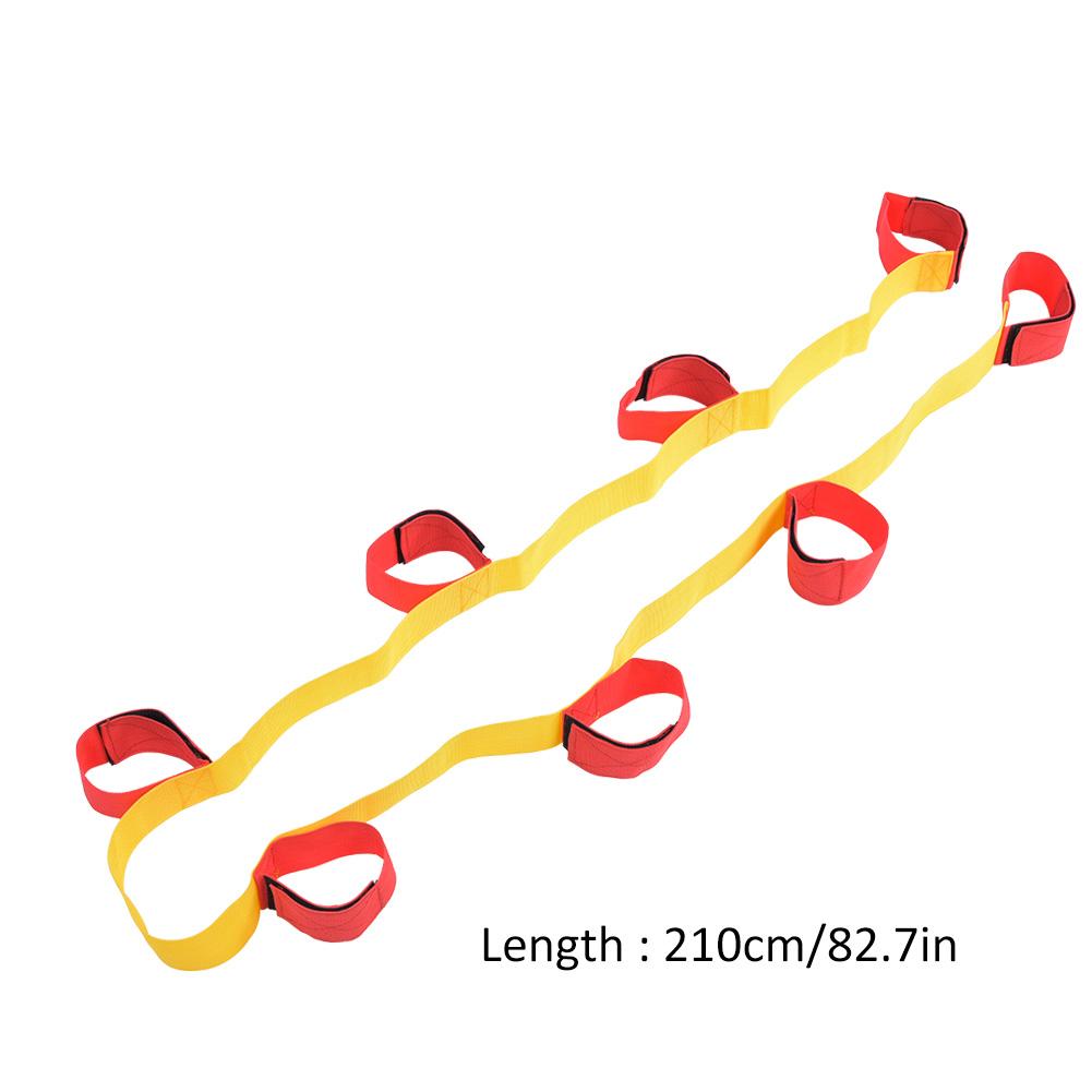 1Pair Outdoor Sport Equipment Multiplayer Legged Fixed Belt Teamwork Game Interactive Toys8 People