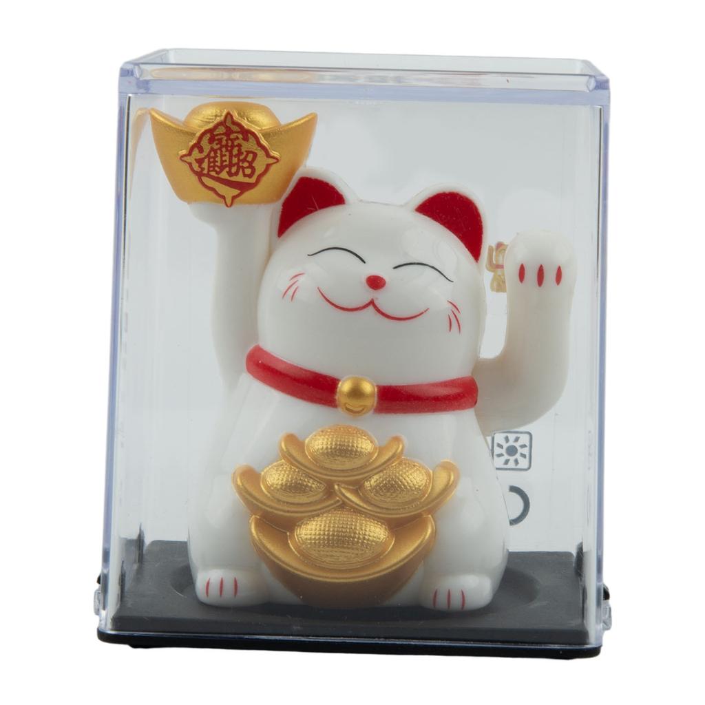 Chinese Lucky Cat Large Gold Maneki Nice Neko Waving Hand Paw Up Wealth Prosperity Welcoming Good Luck Waving Cat Birthday Gift Idea Decor