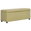 VidaXL Bench with Storage Compartment 116 Cm Green Polyester