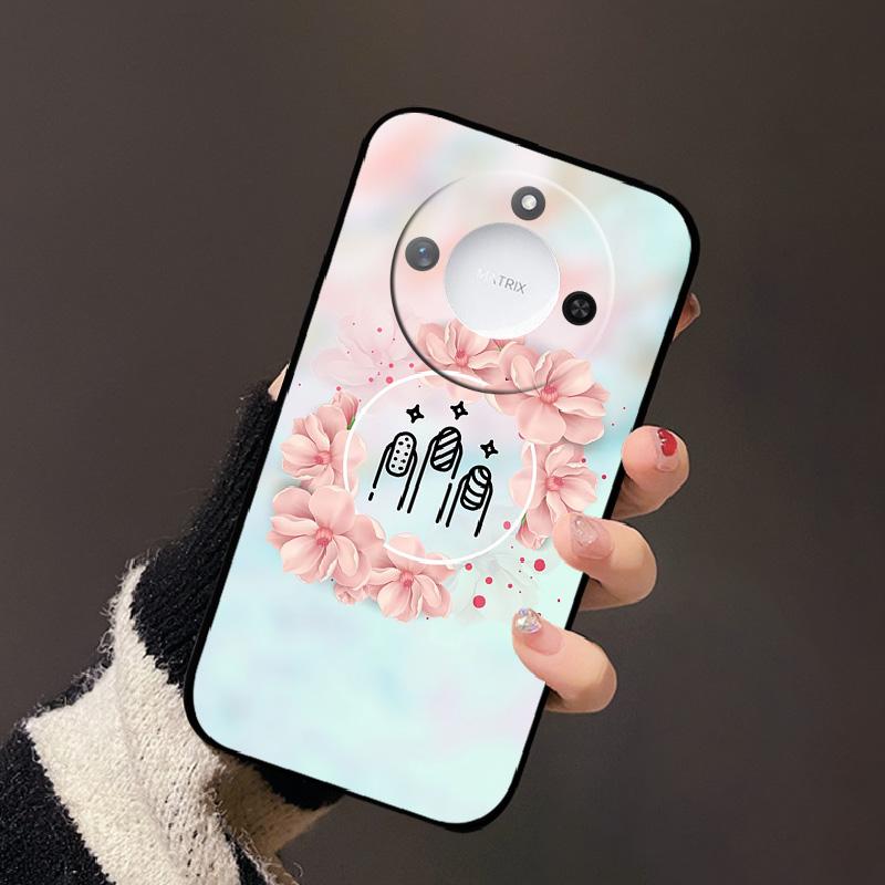 Luxury Cartoon Case For Honor X60 Soft TPU Silicone Phone Back Cover For Huawei Honor X60 BRC-AN00 Shockproof Bumper Phone Bags