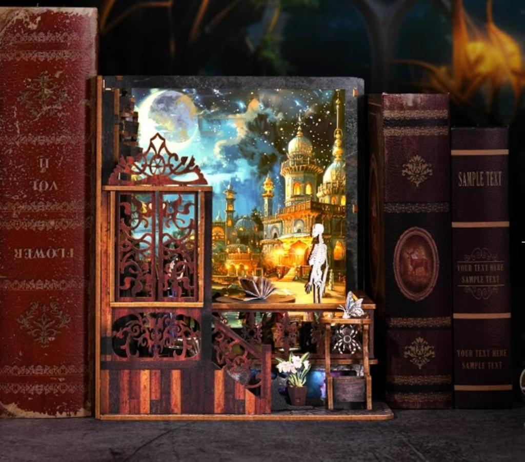 FSEARRT Набор для кукольного домика ручной работы с миниатюрными инструкциями Набор для кукольного домика для гостиной Интерьер Подарок Целебные товары Волшебный (Исследуя секреты)