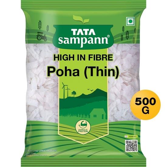 TATA Sampann Белая тонкая поха, 500 г