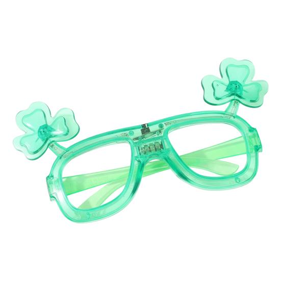 Очки на День Святого Патрика Блестящие Трилистник Бутылка Пива Очки для Глаз Зеленые Счастливые Ирландская Тема Фотобудка Реквизит для Домашней Вечеринки Подарки