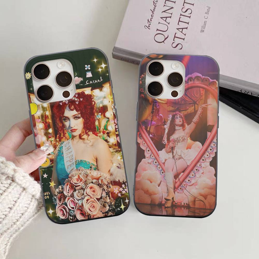 Чехол для телефона Singer C-Chappell R-Roan для iPhone 17 16 15 11 12 13 14 Pro Max Мягкий гофрированный силиконовый чехол