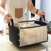 Yousheng - корзина для хранения из бамбука ручной работы, вместительная, органайзер, многоцелевая, складная, с ручкой