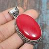 Итальянский кулон стерлингового серебра 925 ювелирных изделий драгоценной камня красного коралла ручной работы для ее