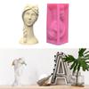 Silicone Ornament Moulds Silicone Vase Molds Flower Girl Shape Flexible Crafting Moulds Silicone Texture Craft Moulds
