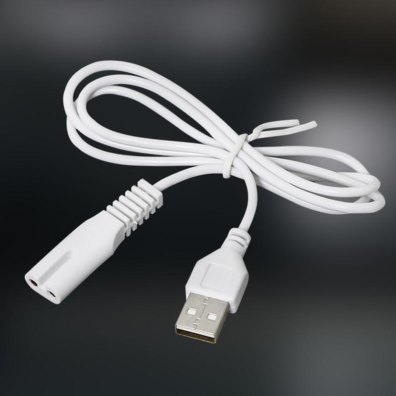 0,8/1 м USB-кабель Зарядная линия Медное отверстие Комплект для 5 В Фонарик Бритва Машинка для стрижки волос Провод Одно отверстие 1,5 1,8 2,3