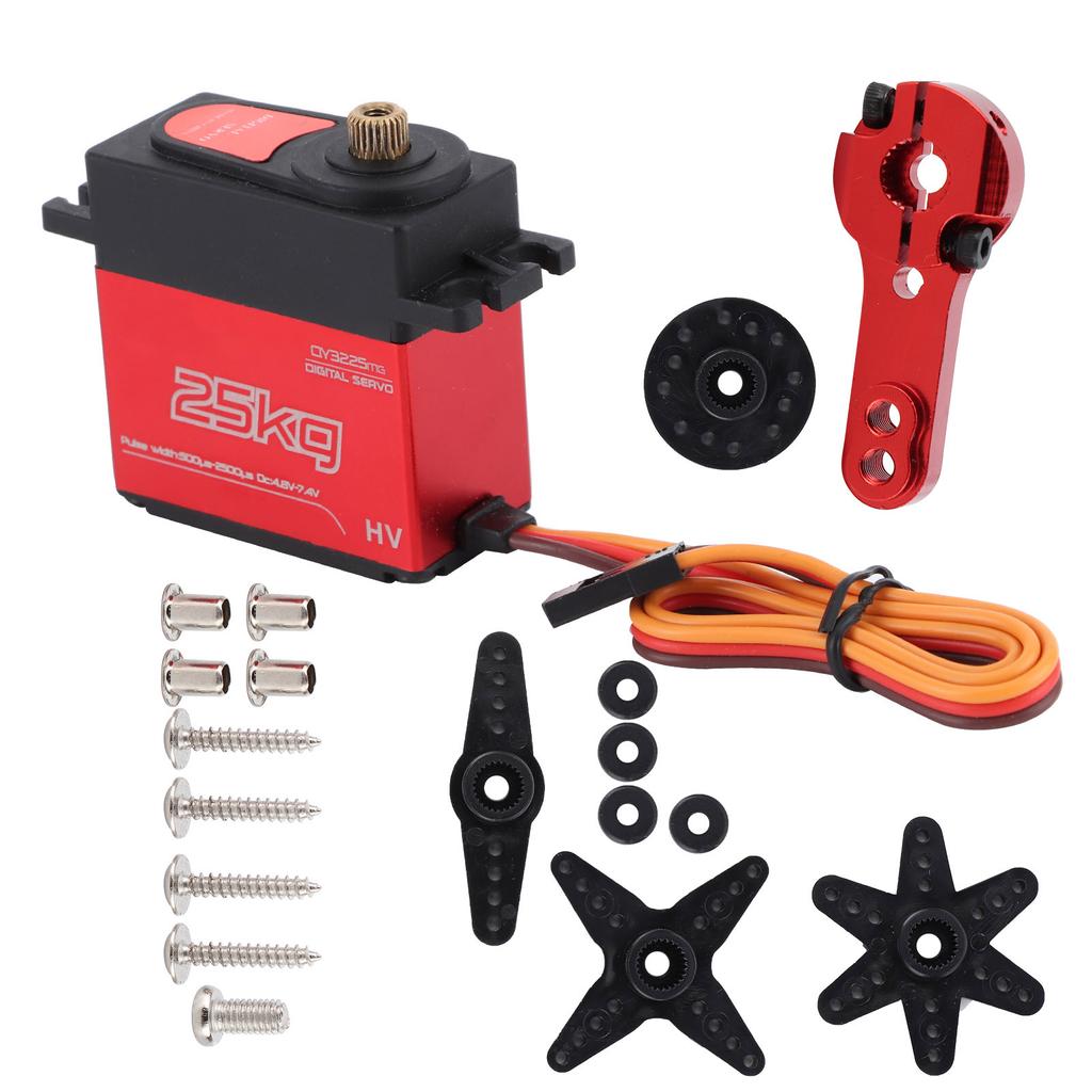 QY3225 25KG Waterproof Metal Gear Digital Servo Accessories Fit for 1:81:10 RC Car Boat