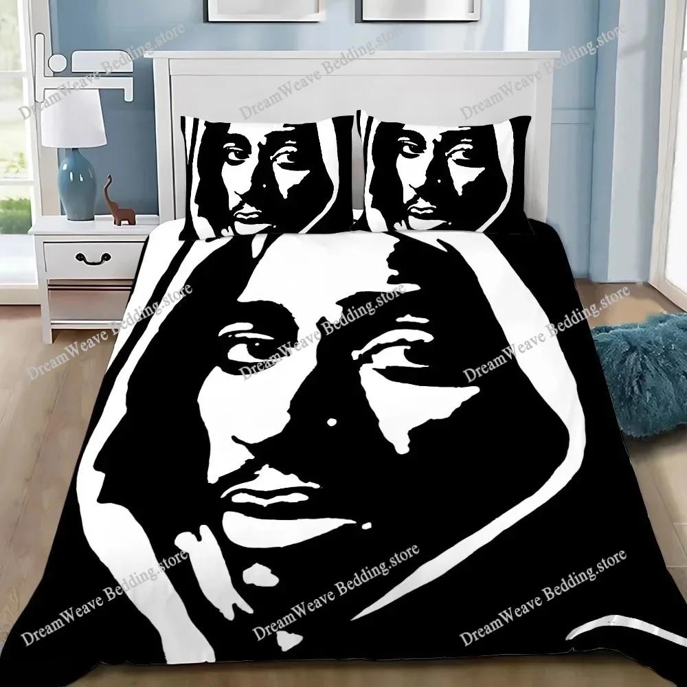 Изысканные 3D обои с Тупаком 2Pac Хип-Хоп Цифровая печать Комплект постельного белья Одеяло Постельное Белье Молодежь Дети Девочки Мальчики Роскошный Подарок741