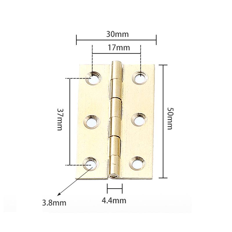 Миниатюрные петли из чистой латуни Латунные петли Медный мини-шарнир