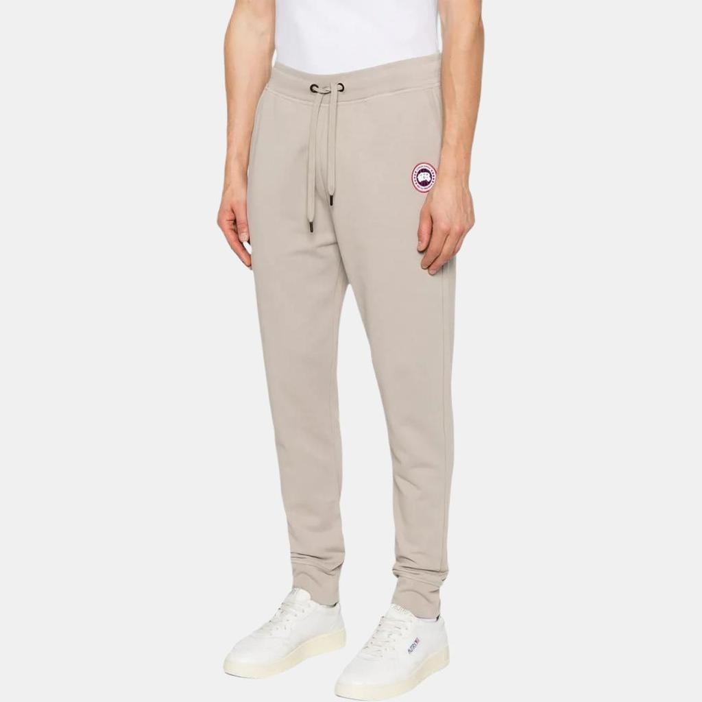 Canada Goose Спортивные штаны с drawstring, манжетами и нашивкой, мужские, серые 7402M-9432