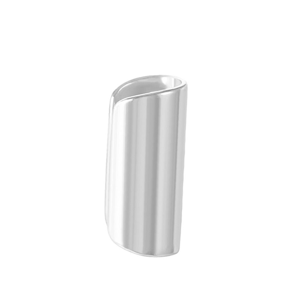 Copper Long Tube Clip Earring Solid Color Fake Ear Cuff Daily Ear Bone Clip  Piercing Jewelry