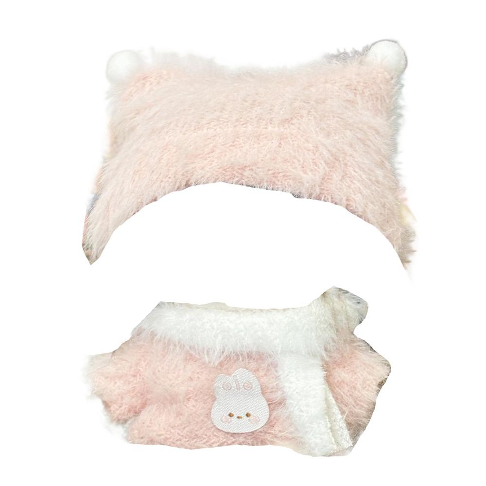 Шляпа Одежда для куклы Наряд Футболка Набор для переодевания куклы Одежда для хлопковой куклы 10 см Детский подарок