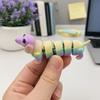 PLA Фигурка собаки, 3D-печатная фигурка таксы, Артикулируемая игрушка-антистресс, Коллекционная фигурка щенка с подвижными суставами, Настольное украшение для дома