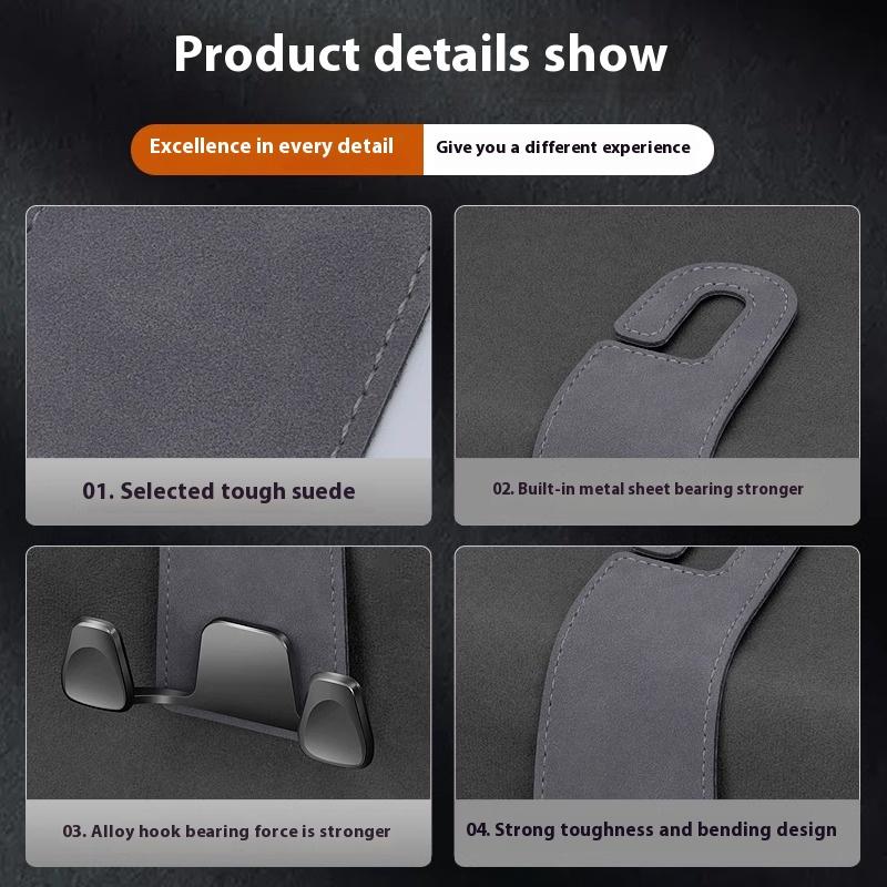 1 шт. крючок для спинки сиденья автомобиля, двухсторонний задний крючок для хранения, небольшой органайзер для хранения, металлический крючок, украшение для салона автомобиля