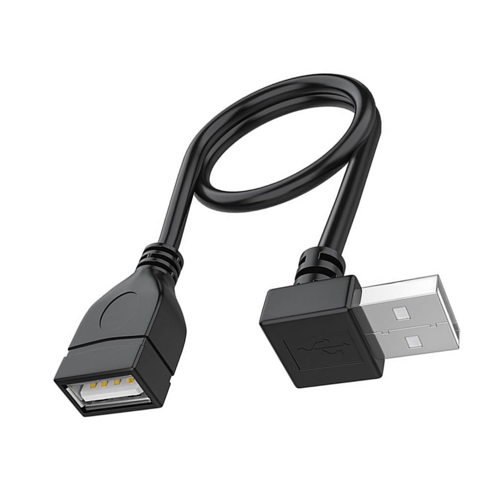 Удлинительный кабель USB 2.0 под углом 90 градусов 480 Мбит/с Быстрая передача Экономия места для организации рабочего стола и защиты портов