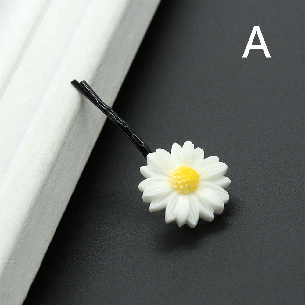 Mini Sweet Flower Daisy Women White Barrettes Flower Clip Hairpins Hair Clips