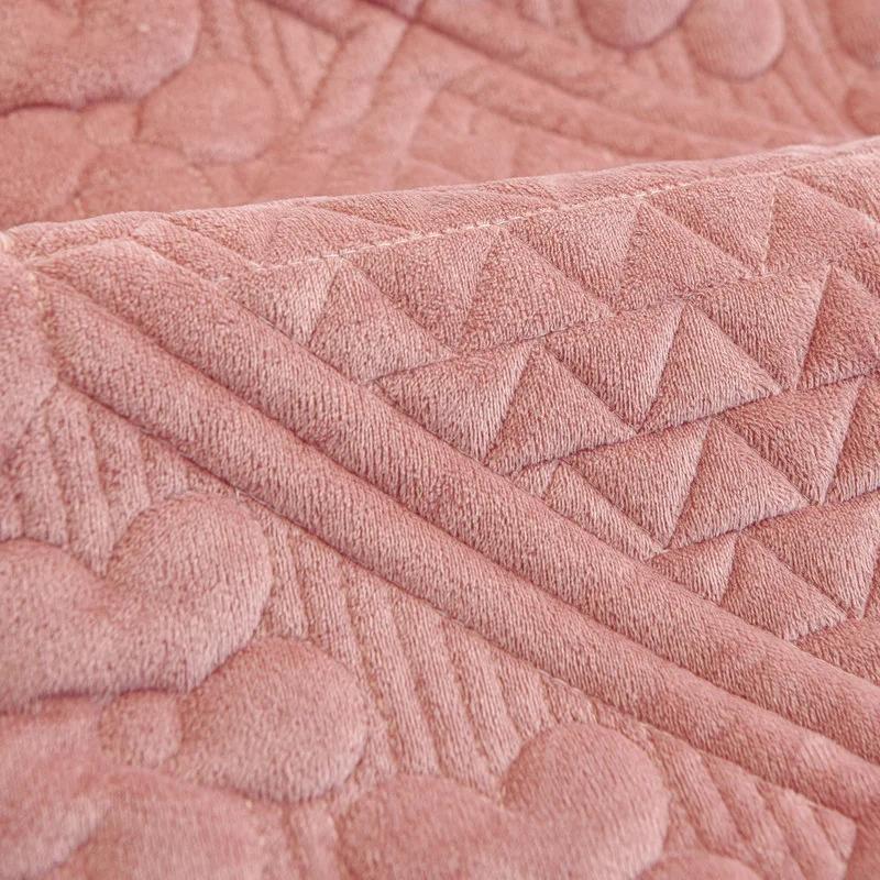 Утолщенный чехол для дивана с цветочным узором, универсальная мягкая бархатная подушка для дивана, нескользящий коврик для диванного полотенца для гостиной, четыре сезона, 1 шт.