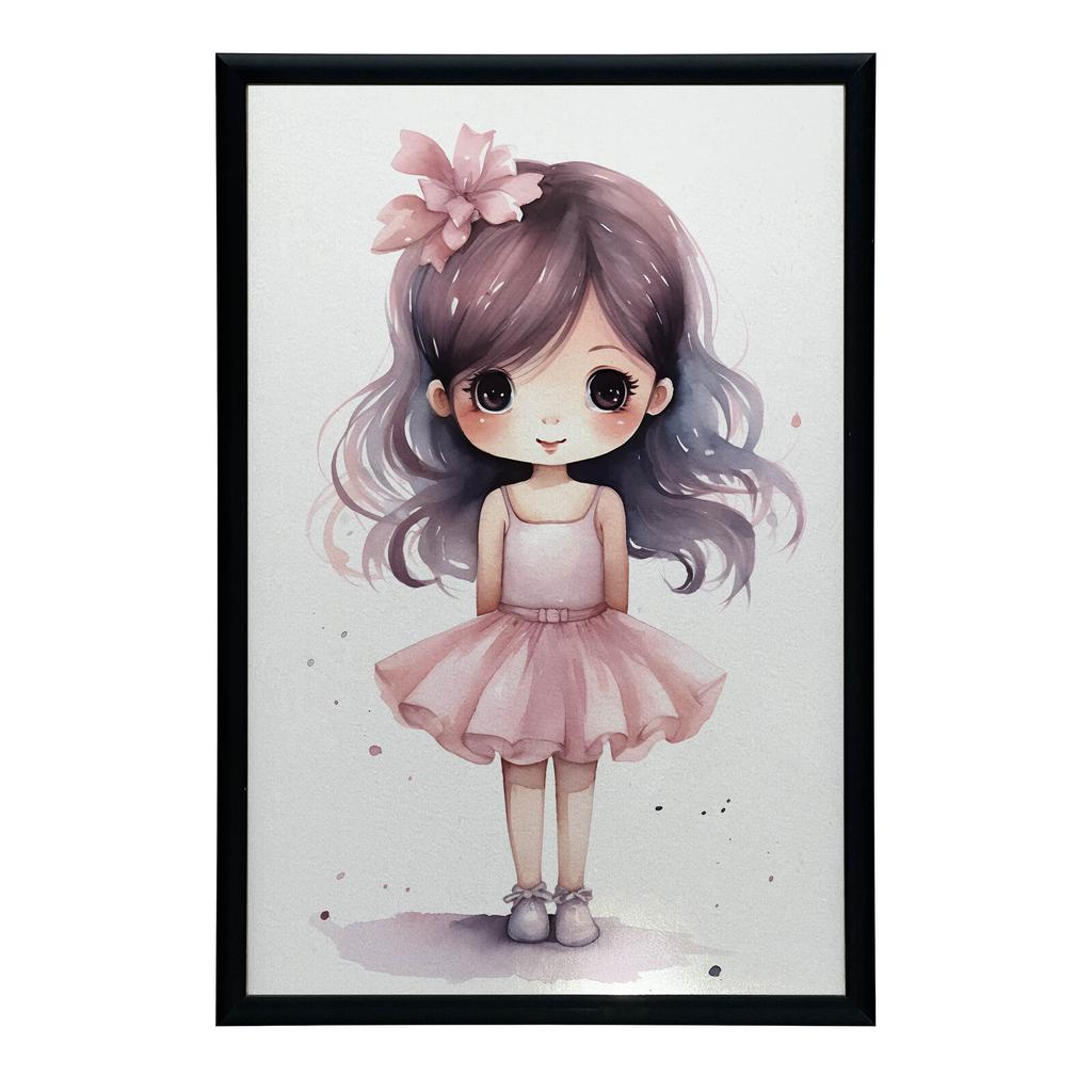 Mała Księżniczka Mała Księżniczka, 30X40 Cm, Rama Aluminiowa Złota, Papier Matowy 230 Gsm