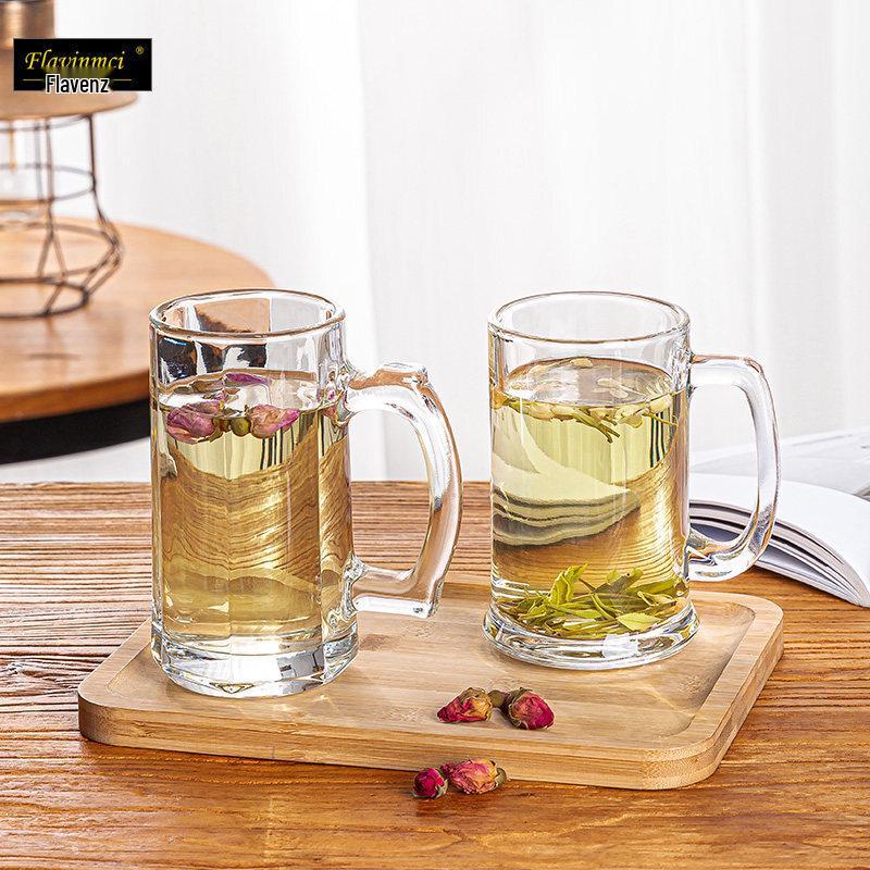 Flavinmci Crystal Glass Beer Mug Set