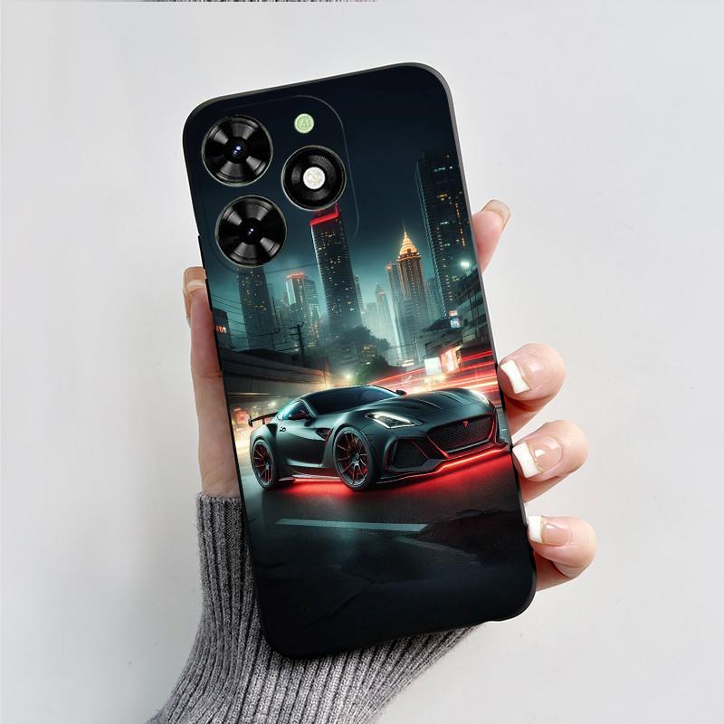 Чехол для Tecno Spark Go 2024 BG6 Черный Миф о Сунь Укуне Чехол Ударопрочный Мягкий ТПУ Чехол для Телефона Для Tecno Pop 8 Pop8 SparkGo 2024 Корпус