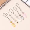 Cat Pendant Cat Phone Strap Cellphone Chain Anti Lost Y2K Phone Charm Key Ring Heart Phone Lanyard Backpack Ornament