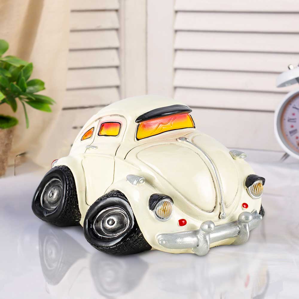 Resin Collectible Vehicles Classic Beetle Bug Model Decorative Figurines Home Office Table Centerpiece Decor Gift for Car Lover