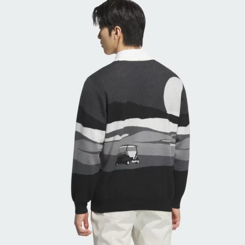 Adidas Golf 25fw Men S Graphic Sweater Jm2933