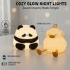 Panda LED Night Light Duck Animal Table Lamp Cute Touch Sensor Lamp Bedroom Decor Kid Gift