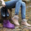 2024 Fashion Women Rain Boots Non-slip Ankle Rainboots Walking Work Waterproof Rain Shoes Home Garden Ladies Work RainBoots