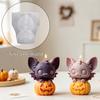 DIY Форма для Хэллоуинского украшения Силиконовая Форма для Воска Свечей с Легким Выниманием Многоцелевая Антипригарная Форма для Эпоксидной Смолы Гипса Изготовление Подарков