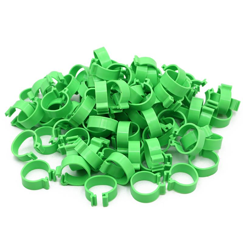 100 Pcs Chicken Foot Rings 6 Colors Poutry Duck Pigeon Geese Quail Bird Ring Carry tools Feeding Logo