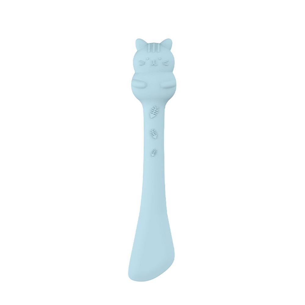 Pet Cat Food Spoon Set: Cat Treat Spoon + Dry Food Scoop, Durable Cat Feeding Utensils, Essential Pet Cat Dining