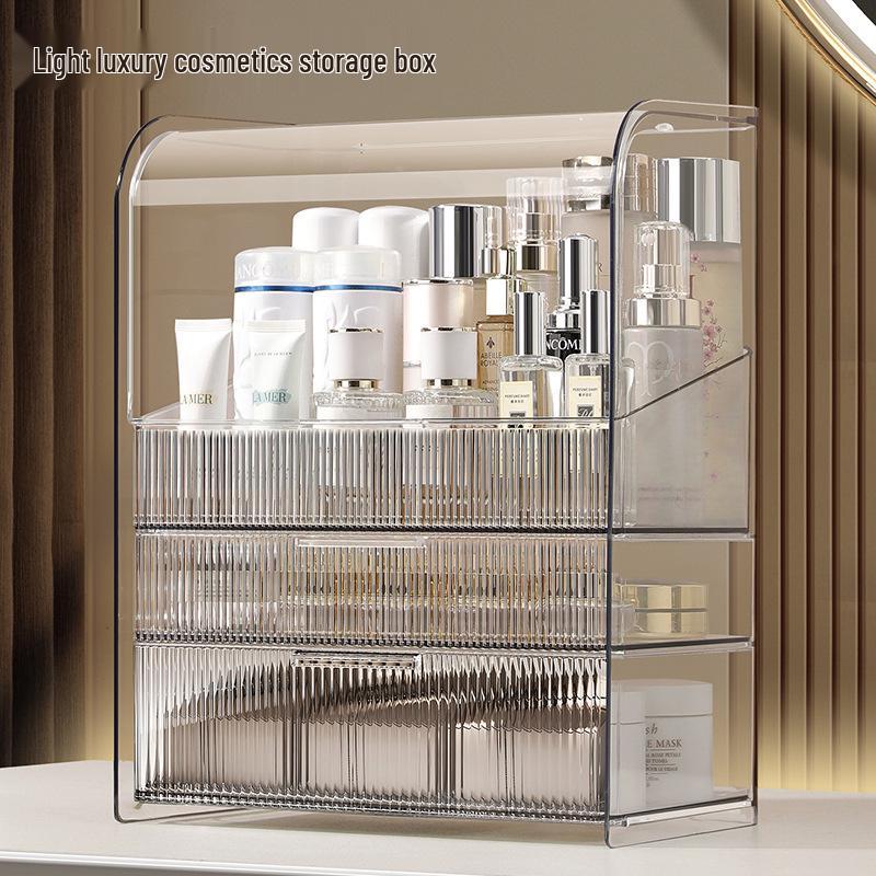 Dustproof Acrylic Makeup Organizer with Drawers