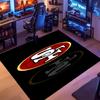 1pc San Francisco 49ers LOGO Entrance Mat, Non-Slip Mat Area Rug,Room Decor, Outdoor Decor, Kitchen Rug,Doormat - Machine Washable, Easy to Clean