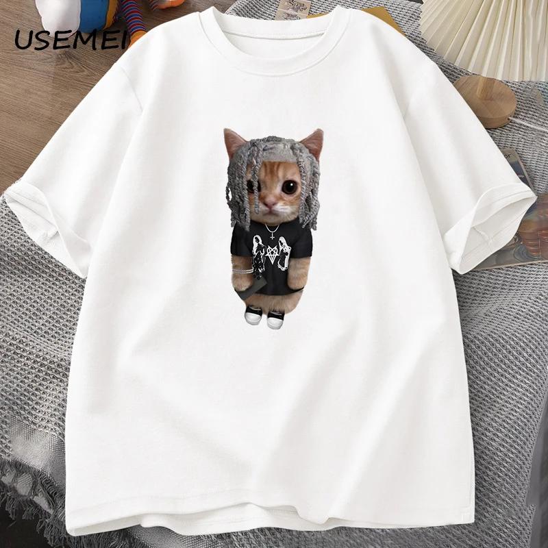 Мужская футболка Destroy Lonely, повседневные мужские футболки с графическим рисунком, летние хлопковые футболки с принтом в стиле хип-хоп, модная уличная одежда Y2k, топы 90 s