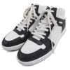 Excellent HERMES High cut sneakers inject White black leather mens 43.5 Used