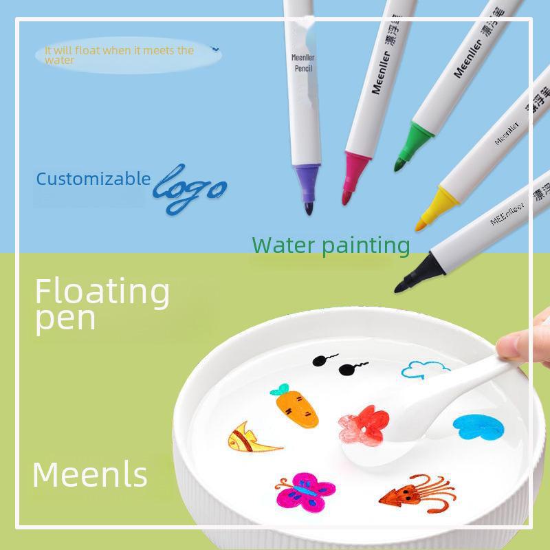 Детский набор цветных ручек Internet Star Magic Water Doodle, стираемые, забавные, 12 цветов для рисования на белой доске