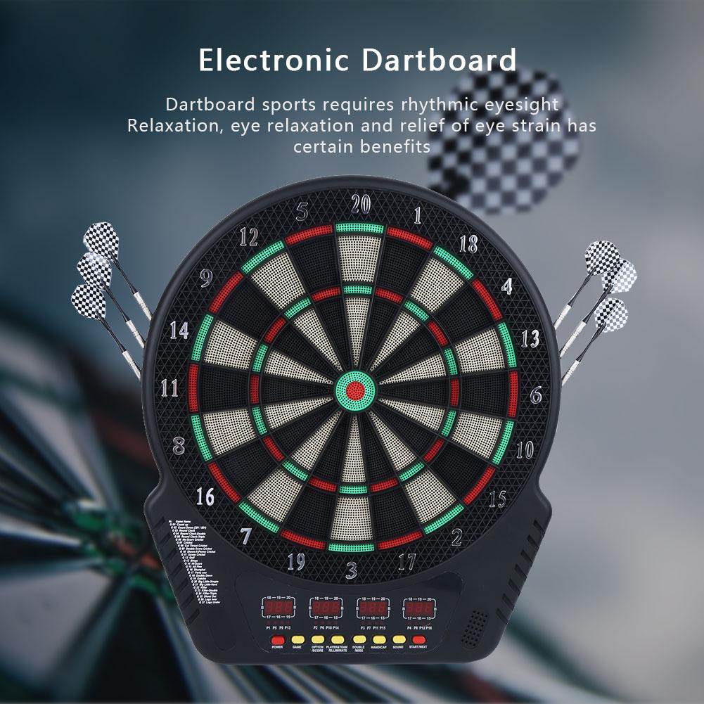 4 светодиодных экрана с автоматическим подсчетом очков, электронный дартс, фитнес-игра, игрушка, содержит блок питания