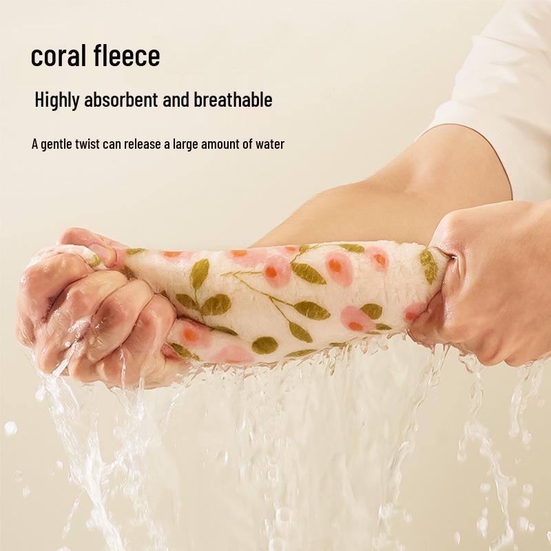 Антипригарная кухонная губка из кораллового флиса с принтом - Сильно впитывающая