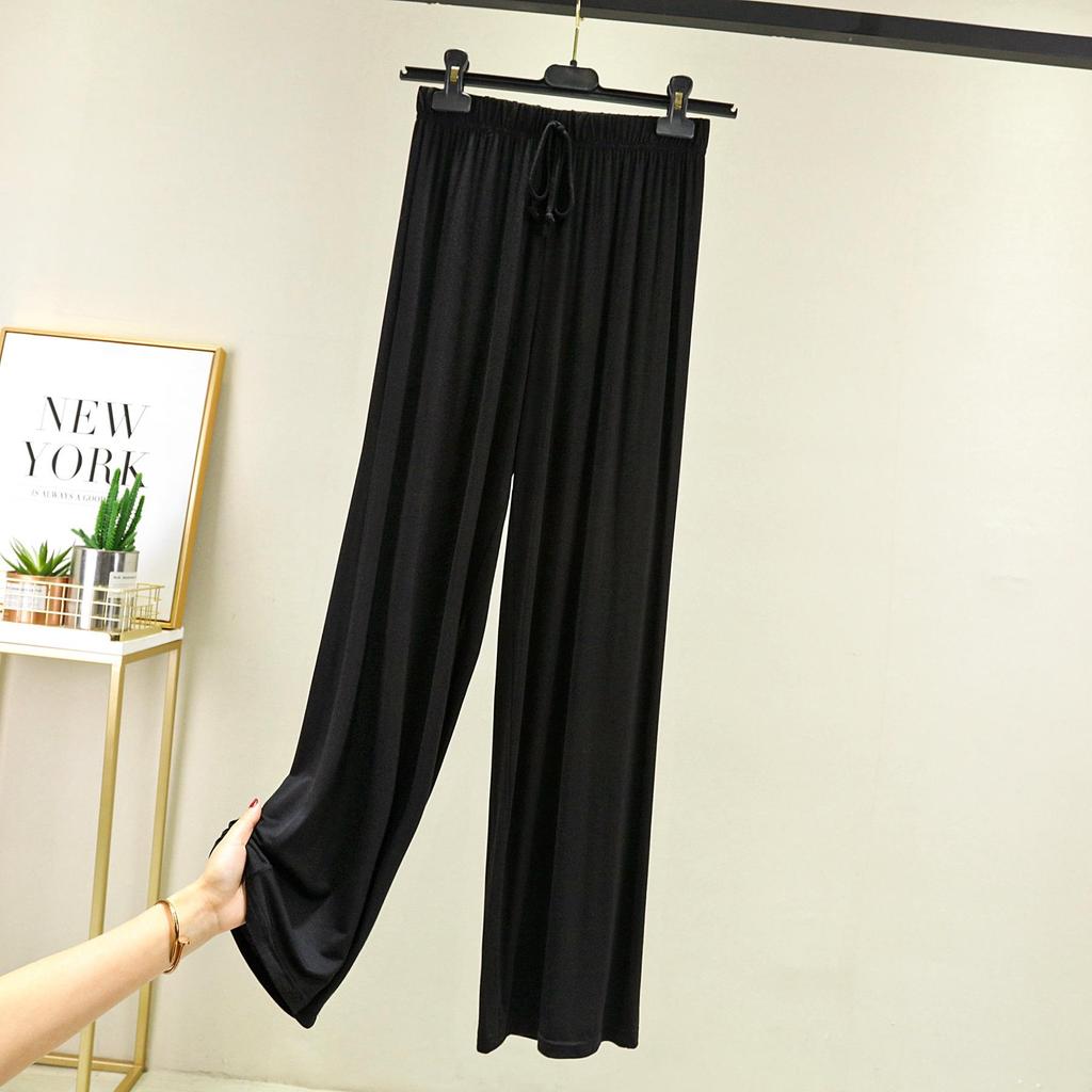 Женские летние тонкие домашние брюки с высокой талией, женские модные брюки, штаны для йоги, летние повседневные длинные брюки для бега, повседневные брюки